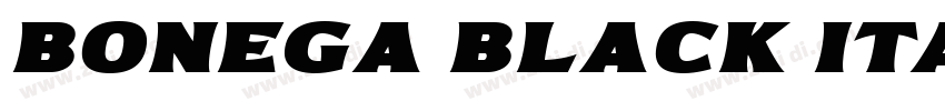 Bonega Black Italic字体转换